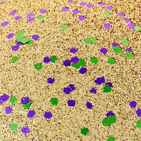 Jumbo Gold Mardi Gras Ornament - Picture 4 of 4